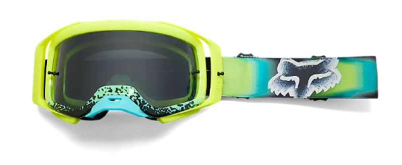 Fox Racing Airspace Horyzn Gray Lens Goggles in Fluorescent Yellow-1